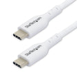 StarTech.com 3ft (91cm) USB-C Charging Cable, Charge & Sync, 60W (3A) PD, USB 2.0 Laptop Charger Cable, TPE Jacket - White USB C Charging Cord