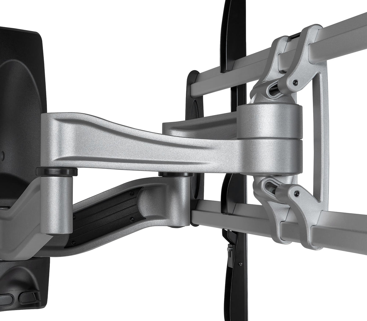 StarTech.com Full Motion TV Wall Mount - Heavy Duty Articulating TV Wall Mount Bracket for 32" to 75" (165lb/75kg) VESA Display - Universal Adjustable Tilt/Swivel Flat Screen Arm - Silver - TAA