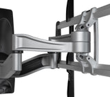 StarTech.com Full Motion TV Wall Mount - Heavy Duty Articulating TV Wall Mount Bracket for 32" to 75" (165lb/75kg) VESA Display - Universal Adjustable Tilt/Swivel Flat Screen Arm - Silver - TAA