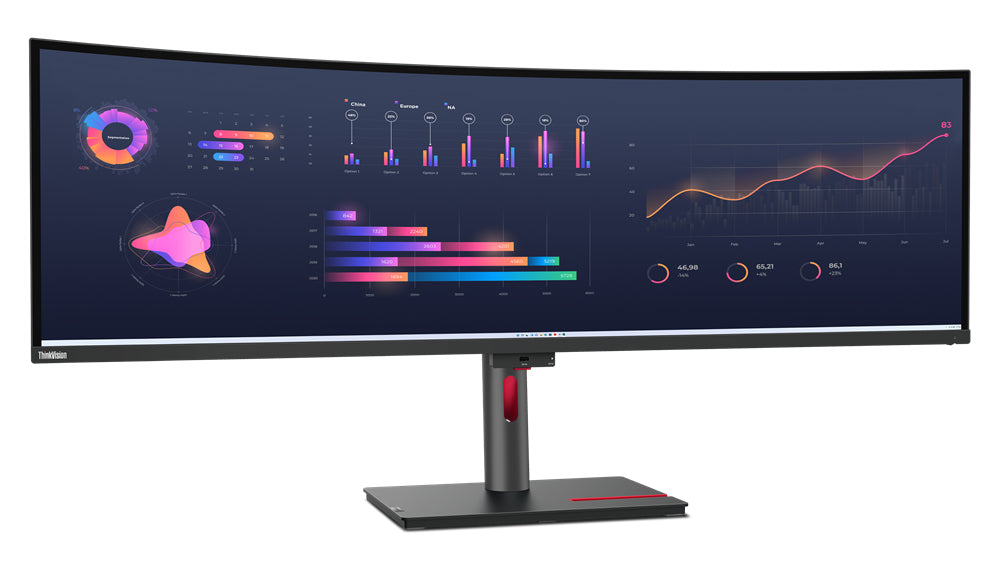 Lenovo ThinkVision P49w-30 computer monitor 124.5 cm (49") 5120 x 1440 pixels DQHD LED Black
