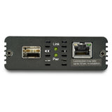 StarTech.com 10GbE Multi-Gigabit Open SFP+ Fiber Media Converter, Standalone 10 Gigabit Ethernet RJ-45 to 10GBASE-T SFP, Single-Mode / Multi-Mode, 9K Jumbo Frames