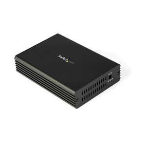 StarTech.com 10GbE Multi-Gigabit Open SFP+ Fiber Media Converter, Standalone 10 Gigabit Ethernet RJ-45 to 10GBASE-T SFP, Single-Mode / Multi-Mode, 9K Jumbo Frames