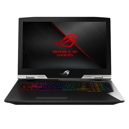 ASUS ROG G703GX-XS71 Intel® Core™ i7 i7-8750H Laptop 43.9 cm (17.3") Full HD 16 GB DDR4-SDRAM 1.51 TB Hybrid-HDD+SSD NVIDIA® GeForce RTX™ 2080 Wi-Fi 5 (802.11ac) Windows 10 Pro Black, Orange