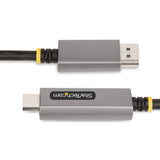 StarTech.com 6.6ft (2m) DisplayPort to HDMI Adapter Cable, 8K 60Hz, 4K 144Hz, HDR10, DP 1.4 to HDMI 2.1 Active Video Converter, DisplayPort Desktop to HDMI Monitor, M/M - DP to HDMI Cord