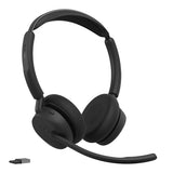 Jabra Evolve3 45 MS - USB-A with Dongle - Stereo (Charging Stand)