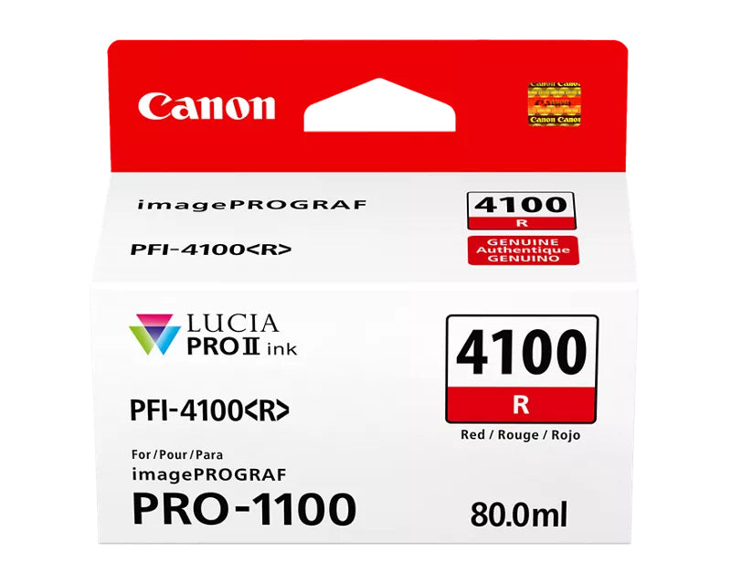 Canon LUCIA PRO II PFI-4100 Red Ink Tank