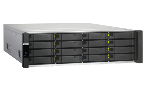 QNAP ES1686dc NAS Rack (3U) Intel® Xeon® D D-2123IT 32 GB DDR4 0 TB QNAP QES Black, Grey