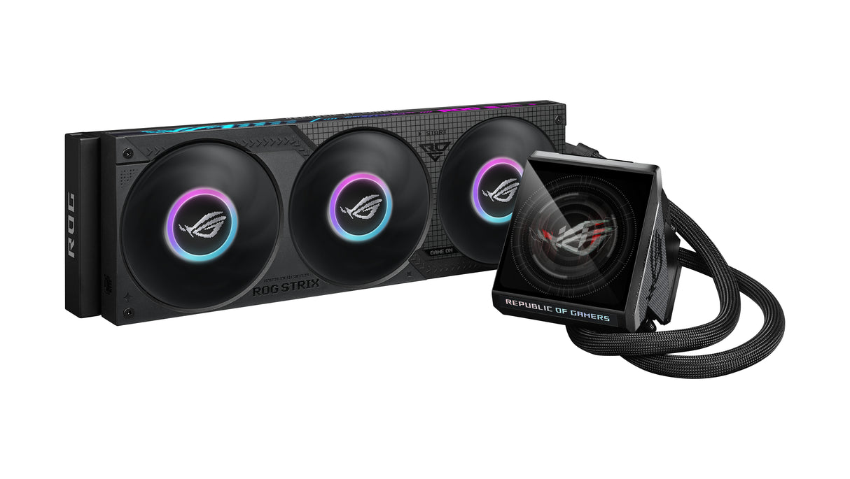 ASUS ROG Strix LC IV 360 ARGB LCD Processor All-in-one liquid cooler 12 cm Black