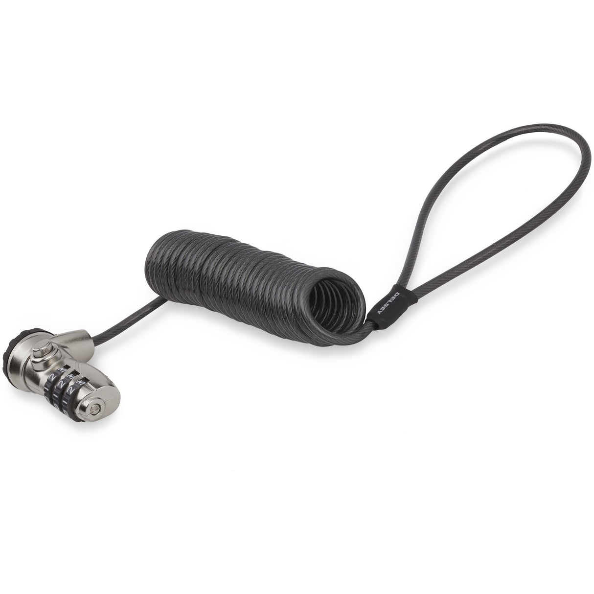StarTech.com 6ft (1.8m) Self-Coiling Laptop Cable Lock - Portable 3-Digit Combination Security Cable Lock for K-Slot Laptop/Computer/Desktop/Device - Coiled Anti-Theft Steel Cable Lock - TAA