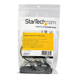 StarTech.com 6ft (1.8m) Self-Coiling Laptop Cable Lock - Portable 3-Digit Combination Security Cable Lock for K-Slot Laptop/Computer/Desktop/Device - Coiled Anti-Theft Steel Cable Lock - TAA