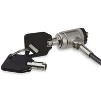 StarTech.com 6.6ft (2m) Laptop Cable Lock with Keys - Keyed Security Cable Lock for Compatible K-Slot Laptops, Desktops, Computers & Other Devices - Anti-Theft Vinyl Coated Steel Cable Lock - TAA
