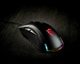 MSI CLUTCH GM50 RGB Optical FPS Gaming Mouse '7200 DPI Optical Sensor, 6 Programmable button, 3-Zone RGB, Ergonomic design, OMRON Switch with 20+ Million Clicks, RGB Mystic Light'