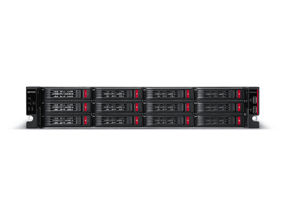 Buffalo TeraStation TS51220RH6404 NAS/storage server Rack (2U) Annapurna Labs AL524 16 GB DDR4 64 TB HDD Black