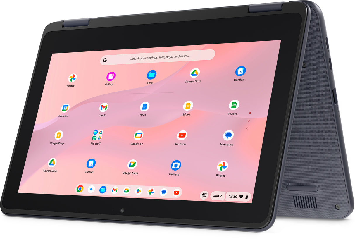 DELL Chromebook CC11260 2-in-1 Intel® N N150 Hybrid (2-in-1) 29.5 cm (11.6") Touchscreen HD 8 GB LPDDR5-SDRAM 64 GB eMMC Wi-Fi 6E (802.11ax) ChromeOS US English Grey