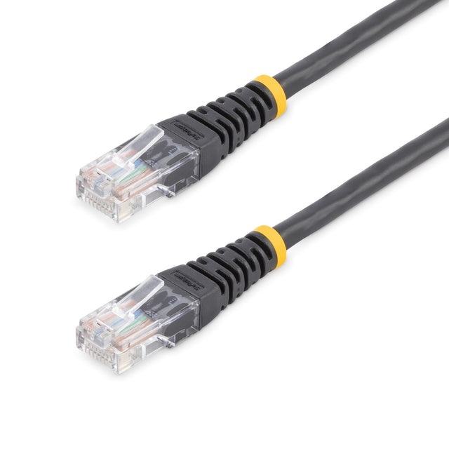 StarTech.com Cat5e Patch Cable with Molded RJ45 Connectors - 1 ft. - Black