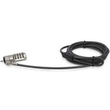 StarTech.com 6.6ft (2m) Laptop Cable Lock - 4 Digit Combination Laptop/Desktop Security Cable Lock for K-Slot Devices/Computers/Monitors - Portable Anti-Theft Vinyl Coated Steel Cable Lock - TAA