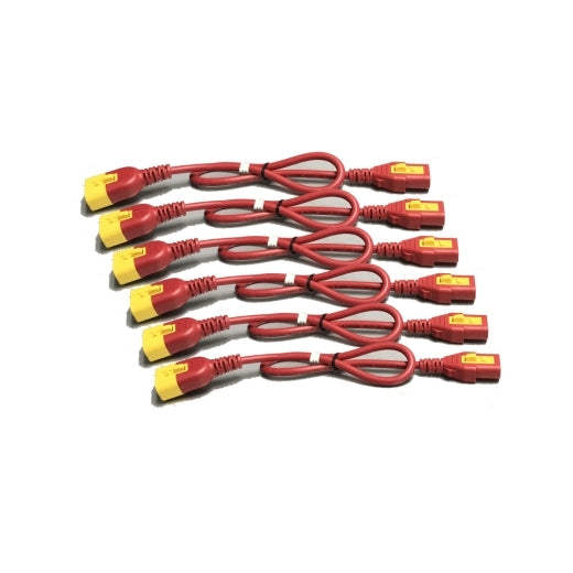 APC AP8704S-NAX340 power cable Red 1.2 m C13 coupler C14 coupler