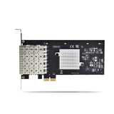 StarTech.com 4-Port GbE SFP Network Card, PCIe 2.0 x2 (x4, x8, x16 Compatible), Intel I350-AM4 4x 1GbE Controller, 1000BASE Copper/Fiber Optic, Desktop/Server Quad-Port Gigabit Ethernet NIC - Windows & Linux