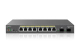 EnGenius Switch 8-port GbE PoE.af/at(+) 130W, 2xSFP Desktop wall-mountable