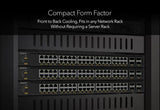 NETGEAR XSM4344C Managed L3 10G Ethernet (100/1000/10000) Power over Ethernet (PoE) 1U Black