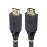 StarTech.com 15ft (4.6m) High Speed HDMI Cable with Gripping Connectors, 4K 60Hz/1440p 144Hz, HDR10/HDCP 2.2/ARC, 18Gbps, UHD HDMI Cord for TV/Monitor/Display, TPE Jacket