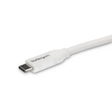 StarTech.com 13ft (4m) USB-C Fast Charging Cable, Charge & Sync, 100W (5A) PD, USB 2.0, USB-IF Certified - White USB C Charging Cord