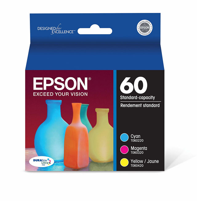Epson 60 ink cartridge 3 pc(s) Original Standard Yield Cyan, Magenta, Yellow