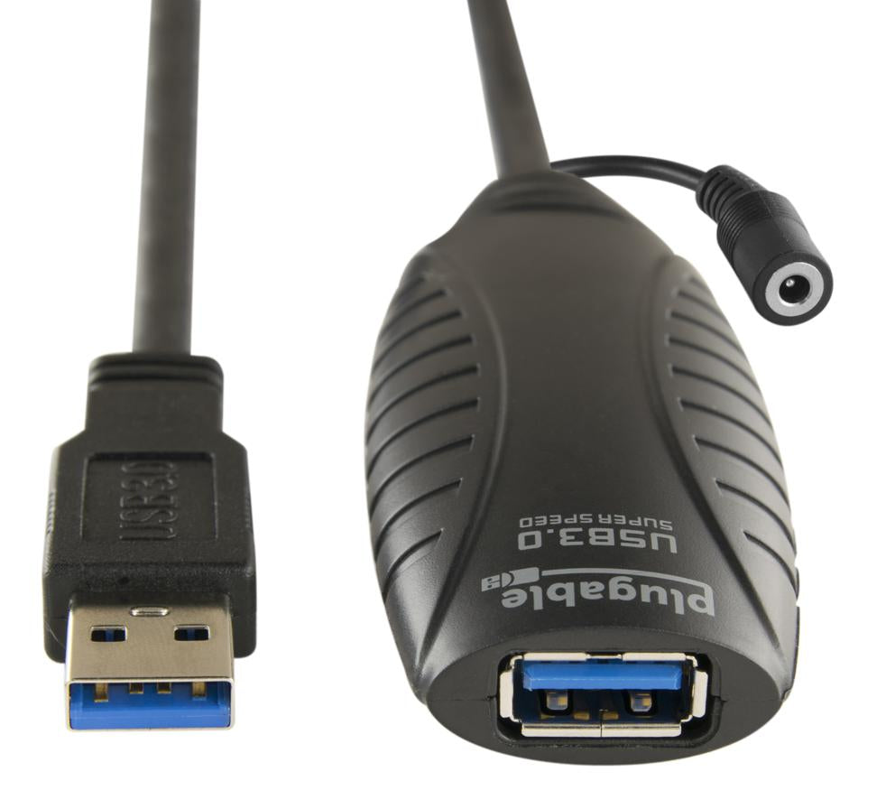 Plugable Technologies USB3-10M-D USB cable USB 3.2 Gen 1 (3.1 Gen 1) USB A Black