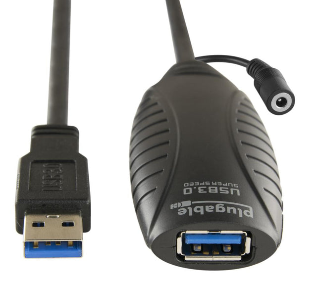 Plugable Technologies USB3-10M-D USB cable USB 3.2 Gen 1 (3.1 Gen 1) USB A Black