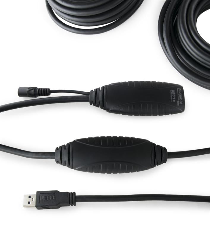 Plugable Technologies USB3-10M-D USB cable USB 3.2 Gen 1 (3.1 Gen 1) USB A Black