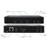 Plugable Technologies UD-CA1A laptop dock/port replicator Docking USB 3.2 Gen 1 (3.1 Gen 1) Type-C Black