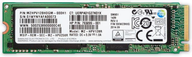 HP 256GB 2280 M2 PCIe 3x4 NVME