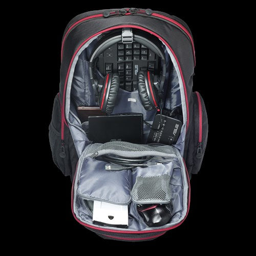 ASUS ROG XRANGER backpack Black/Red Nylon, Rubber