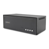 StarTech.com Secure 4-Port Quad-Monitor KVM Switch, DisplayPort, 4K 60Hz, NIAP 4.0 Desktop KVM, CAC, Metal Housing, Made in the USA