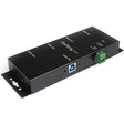 StarTech.com 4-Port USB 3.0 Hub - 5Gbps - Metal Industrial USB-A Hub - Wall or Desk Mountable USB Data Hub - TAA Compliant USB Expander Hub