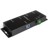 StarTech.com 4-Port USB 3.0 Hub - 5Gbps - Metal Industrial USB-A Hub - Wall or Desk Mountable USB Data Hub - TAA Compliant USB Expander Hub