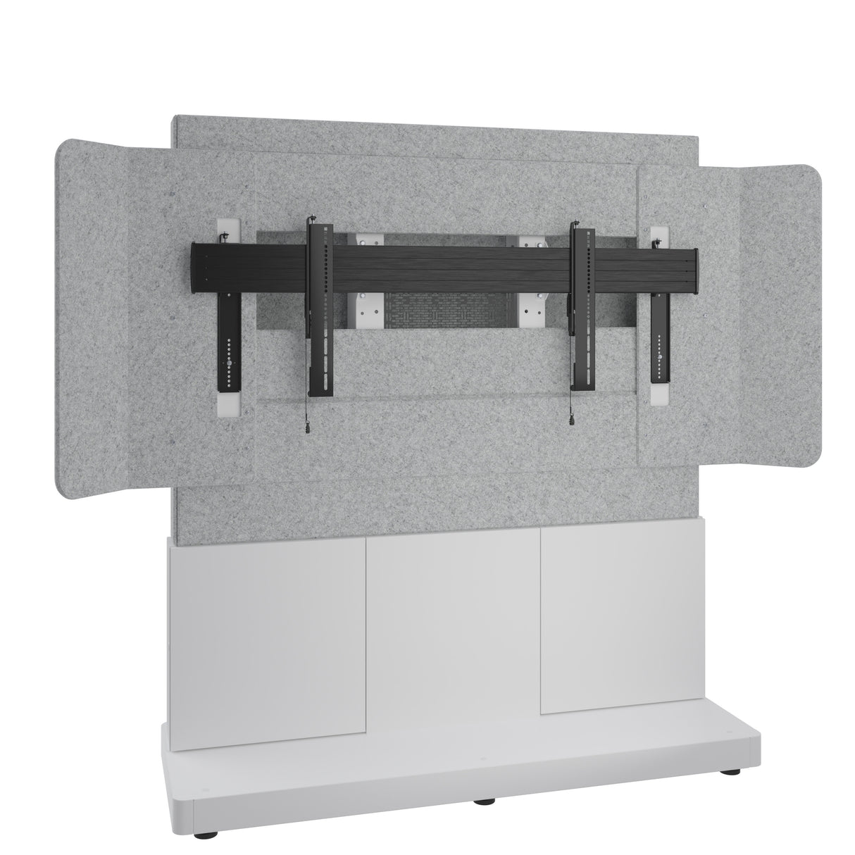 Middle Atlantic ForumTM Free-Standing 66" (3 Bay) Display Stand for (1) 81" 21:9 Ultra-Wide Display, Light Colorway