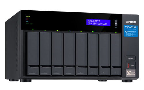 QNAP TVS-872XT NAS Tower Intel® Core™ i7 16 GB DDR4 0 TB Black