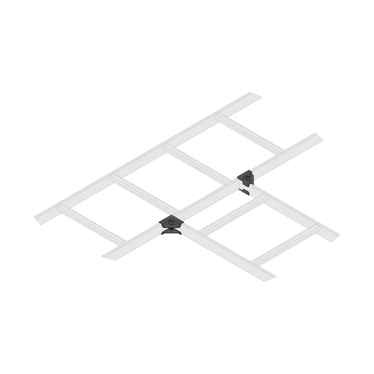 Middle Atlantic Horiz. 90° Tee Splice Kit - 6 Piece