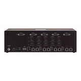 StarTech.com Secure 4-Port Quad-Monitor KVM Switch, HDMI / DisplayPort / DVI, NIAP 4.0 Desktop KVM, Metal Housing, CAC Port, Made in the USA