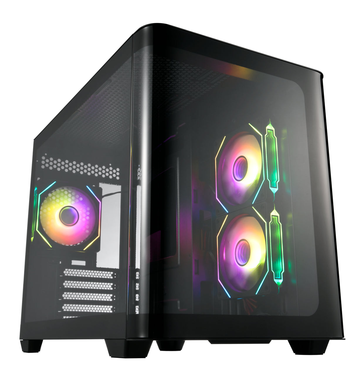 FSP S380-BA Case Mini Tower mITX, mATX Black ARGB