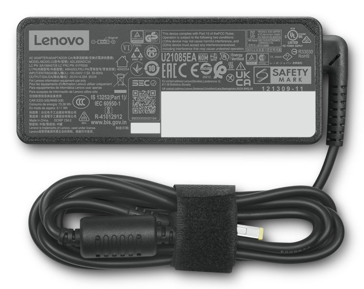Lenovo 4X21J81436 power adapter/inverter Indoor 65 W Black
