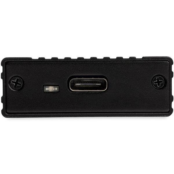 StarTech.com USB-C 10Gbps to M.2 NVMe SSD Enclosure - Portable External M.2 NGFF PCIe Aluminum Case - 1GB/s Read/Write - Supports 2230, 2242, 2260, 2280 - TB3 Compatible - Mac & PC - TAA