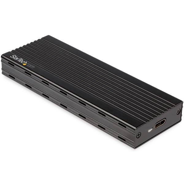 StarTech.com USB-C 10Gbps to M.2 NVMe SSD Enclosure - Portable External M.2 NGFF PCIe Aluminum Case - 1GB/s Read/Write - Supports 2230, 2242, 2260, 2280 - TB3 Compatible - Mac & PC - TAA