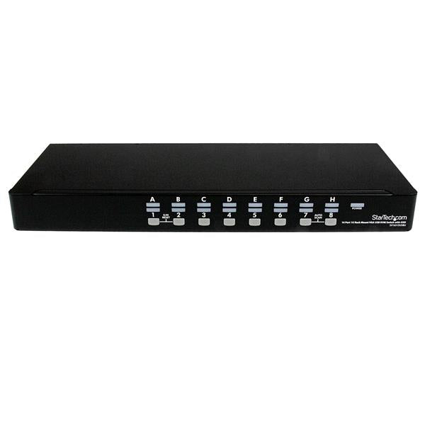 StarTech.com 16 Port 1U Rackmount USB KVM Switch with OSD - TAA