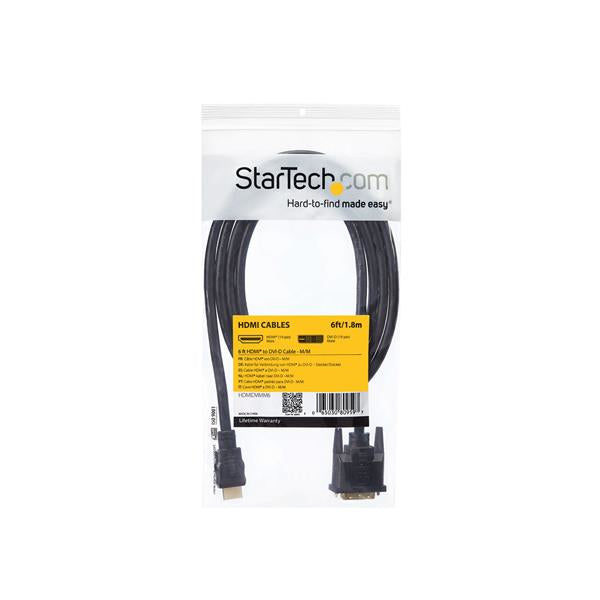StarTech.com 6ft (1.8m) HDMI to DVI-D Cable - M/M