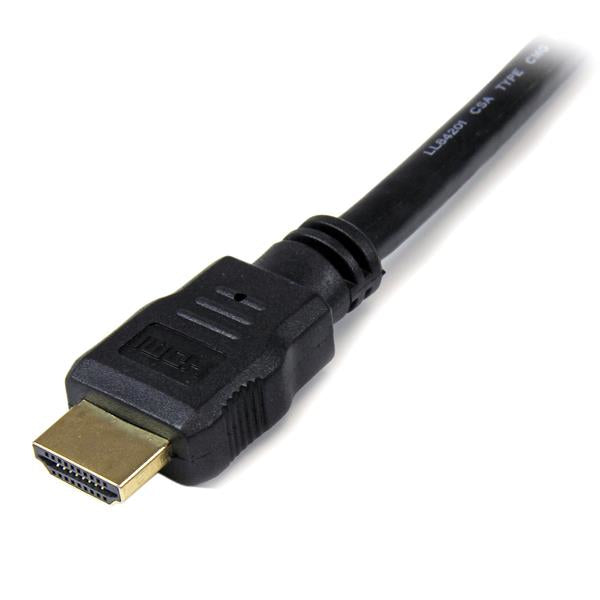 StarTech.com 8ft (2.4m) HDMI Cable - 4K High Speed HDMI Cable with Ethernet - UHD 4K 30Hz Video - HDMI 1.4 Cable - Ultra HD HDMI Monitors, Projectors, TVs & Displays - Black HDMI Cord - M/M