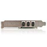 StarTech.com 4 port PCI 1394a FireWire Adapter Card - 3 External 1 Internal - TAA