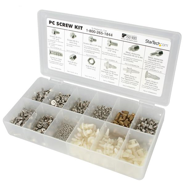 StarTech.com Deluxe Assortment PC Screw Kit - Screw Nuts and Standoffs - TAA