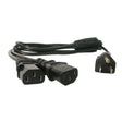 StarTech.com 6ft (2m) Computer Power Cord Y Splitter, NEMA 5-15P to 2x C13, 10A 125V, 18AWG, Black AC Power Splitter Cord, PC Power Supply Cable, Dual Monitor Power Cable - UL Listed